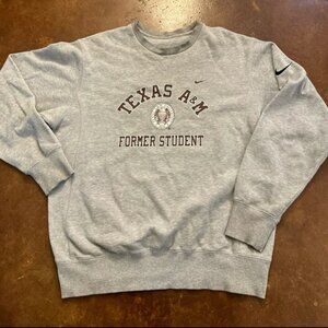 Nike Gray Texas A&M 'Former Student' Crewneck Sweatshirt